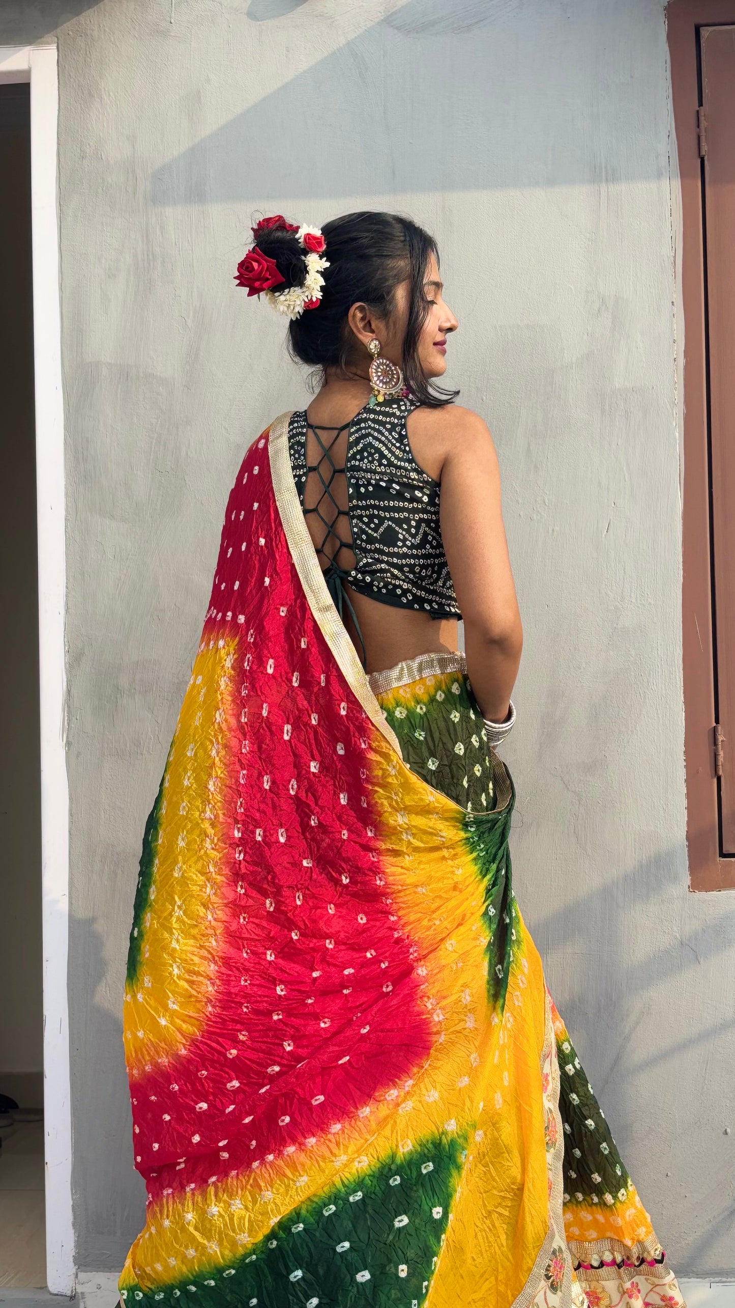 Jaipuri Jhilmil Lehnga (Multi-Colour)