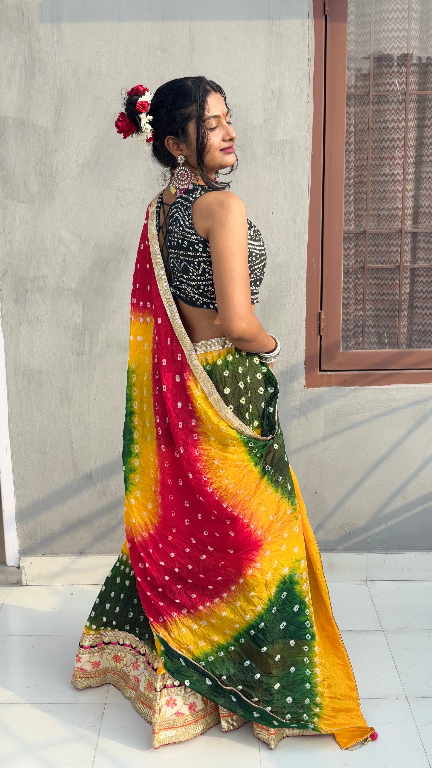 Jaipuri Jhilmil Lehnga (Multi-Colour)